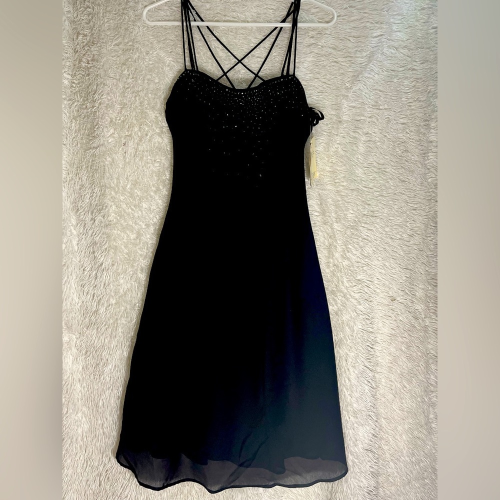 Spaghetti Strap Black Dress